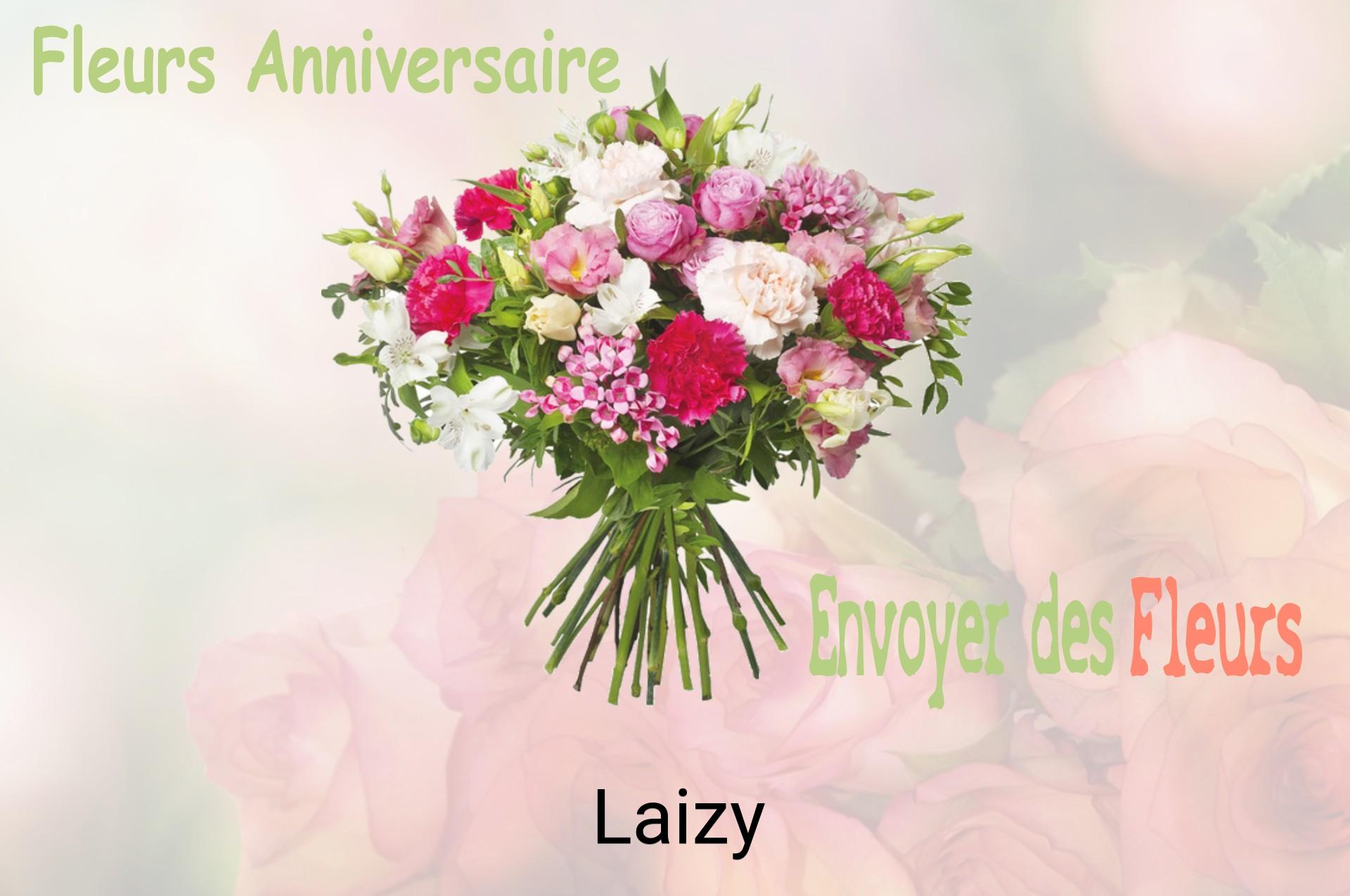 Bouquet de fleurs d’anniversaire livré à Laizy
